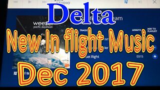 Delta’s New In flight Music for December 2017
