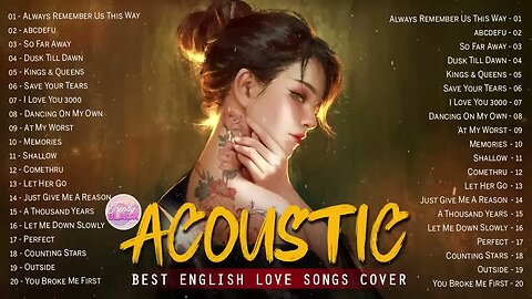 Soft English Acoustic Love Songs Cover Playlist ❤️ Chill Acoustic Cover Of Popular Love Songs