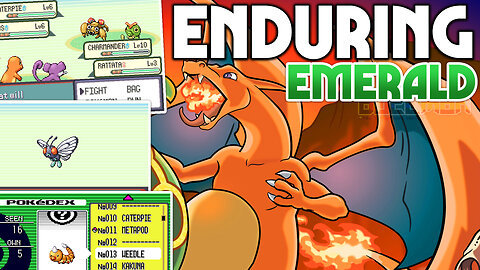 Pokemon Enduring Emerald - GBA ROM Hack by jicem with Kanto Pokemon, a little bit harder, and more