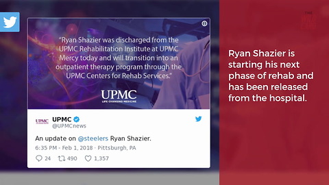 Ryan Shazier Released From Hospital After Dangerous Spinal Injury