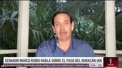 El senador Rubio habla con Telemundo sobre el impacto catastrófico del Huracán Ian a Florida