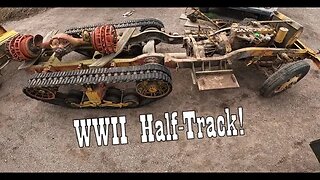 WWII Half-Track Stripped to the Bare Frame!