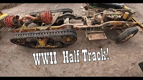 WWII Half-Track Stripped to the Bare Frame!
