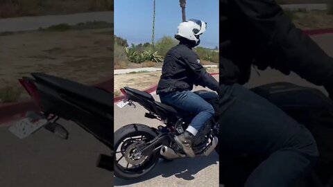 Motorcycle Stoppie With ABS On