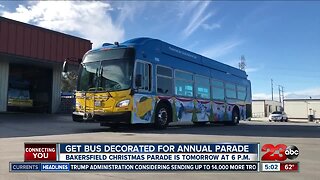 GET bus decorated for annual parade