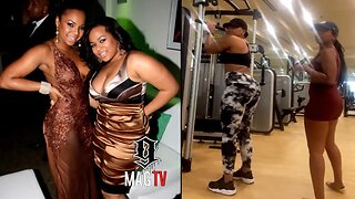 Ashanti's Sister Kenashia Shows Off Her Natural Body Weight Loss Workout! 🏋🏾‍♀️