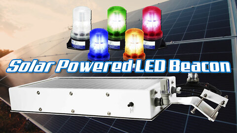 Solar Powered Weatherproof LED Beacon Strobe Light