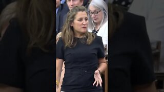 Freeland denies Canadians are suffering #shorts