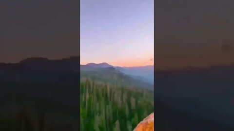 Sunset on Cliff Moro 🌅 "granite dome" rock in the center of National park. California, USA 🇺🇸