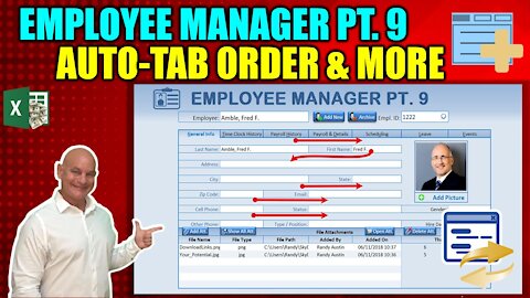 Automate Tab Orders, Use Shortcut Keys To Switch Tabs & Tons More [Employee Mgr. 9]