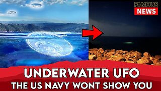 Underwater UFO Spotted By The US Navy & We Have The Footage | Famous News