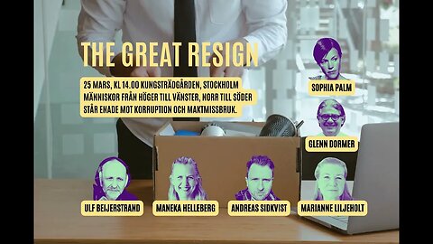 THE GREAT RESIGN | Manifestation för ansvarsutkrävande, 25 mars 2023