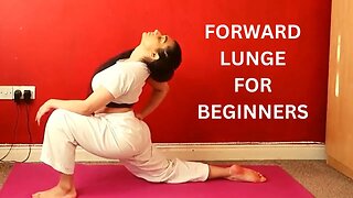 How to do a front lunge stretch for better flexibility. Stretching follow along for beginners