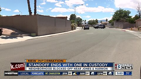 Police work barricade situation in west Las Vegas