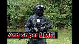 Anti Airsoft Sniper LMG , Airsoft Gameplay.