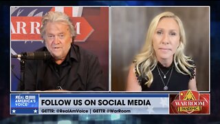 Steve Bannon asks Rep. MTG about Her Dangerous "Swatting" Experience