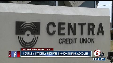 Columbus couple returns mysterious $10,000 that showed up in their bank account by accident