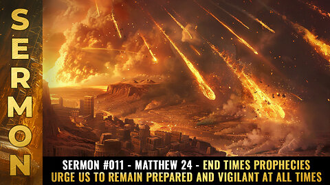 Sermon #011 - Matthew 24 - End Times prophecies urge us to remain prepared and vigilant at all times