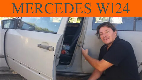 Mercedes W124 - How to adjust the door / doors tutorial DIY repair