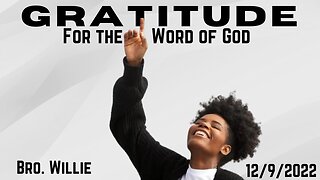 Gratitude For the Word of God