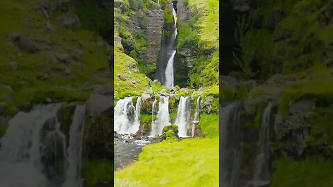 GLUGGAFOSS - Iceland #shorts #beautiful #amazing Icelandic Waterfall
