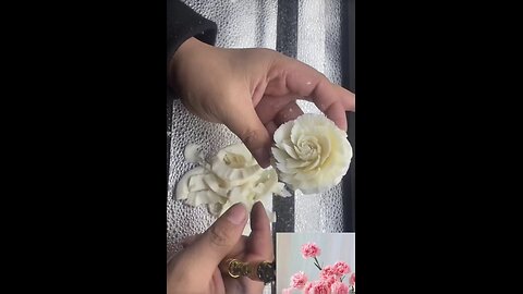 carnation flower crafting from wax