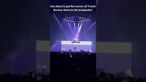 the electric performance of Travis Barker #shorts #travisbarker