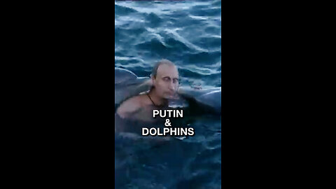 Putin swimming with dolphins in Cuba