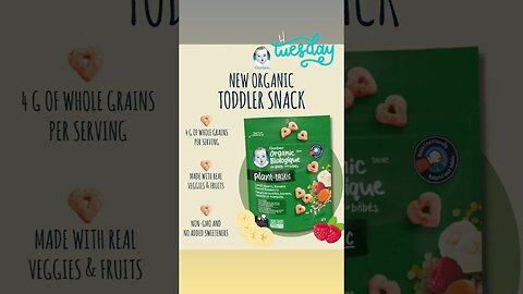 GERBER CANADA ORGANIC TODDLER SNACK 🥨