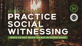 Practice Social Witnessing | Part 1 | Pastor Tyler Hamrick