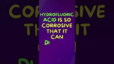 Amazing Science Facts! 👀 #shorts #shortsfact #science #sciencefacts #acid #glass #dissolve