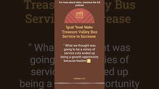 Treasure Valley Bus Service to Increase by 14%