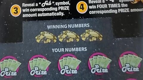 I bought 5 NEW Lottery Ticket Scratch Offs FAB 4!