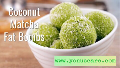 A Keto Based Coconut Recipe | Coconut Matcha Fat Bombs