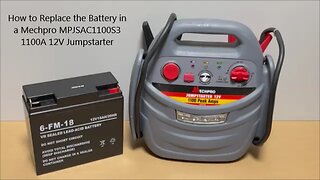 How to Replace the Battery in a Mechpro MPJSAC1100S3 1100A 12V Jumstarter