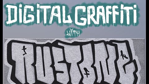 Timelapse digital graffiti tags ans weird art