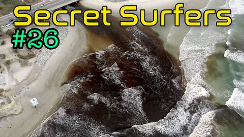 Secret Surfers Episode 26 - Hurricane Hillary Sewage Runoff Into Cardiff Reef - Shark Stalks Surfer