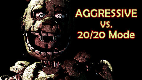 FNAF 3 Springtrap Aggressive Mode vs. Lv 20