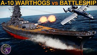 A-10 Warthog Squadron vs WWII IJN Battleship Yamato (WarGames 128) | DCS