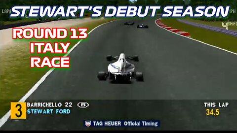 Stewart's Debut Season | Round 13: Italian Grand Prix Race | Formula 1 '97 (PS1)