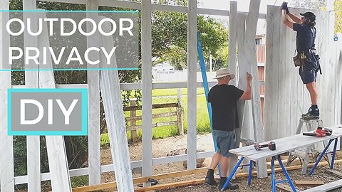 How To Build A Privacy Screen Outdoors With Existing Posts