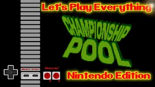 Let's Play Everything: Championship Pool