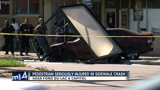 Pedestrian seriously injured in reckless driving crash