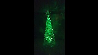 Color changing crystal Christmas tree