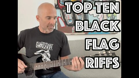 Top Ten Black Flag Riffs Guitar Lesson [WITH TAB]