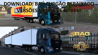 100% Mods Free: Baú Furgão Rebaixado Randon - Simples e Bitrem