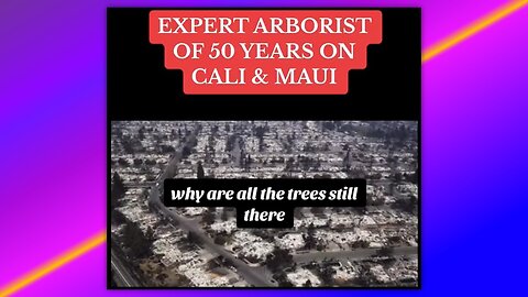 🚨NEW: EXPERT ARBORIST SPEAKS ABOUT THE LAHAINA, MAUI, HAWAII FIRES & CALIFORNIA FIRES