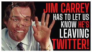 JIM CARREY says he's leaving TWITTER! Has something to SHOW you FIRST! Shield your eyes and ears!