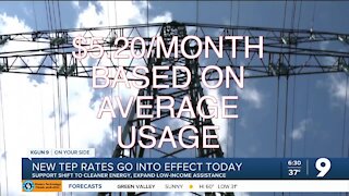 New TEP rates go into effect Jan. 1