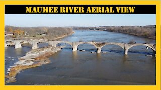 Maumee River Ohio Aerial View